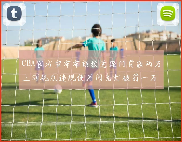 CBA官方宣布布朗故意蹬门罚款两万上海观众违规使用闪光灯被罚一万